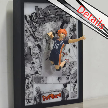 Haikyuu!! Shoyo Hinata 3D Anime Light Painting 23*32cm