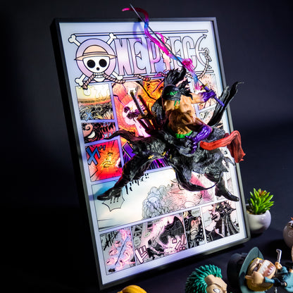 Zoro Anime Figures and 3D Paintings