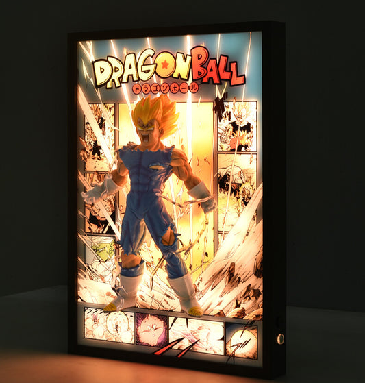 Dragon Ball Vegeta 3d Light Painting