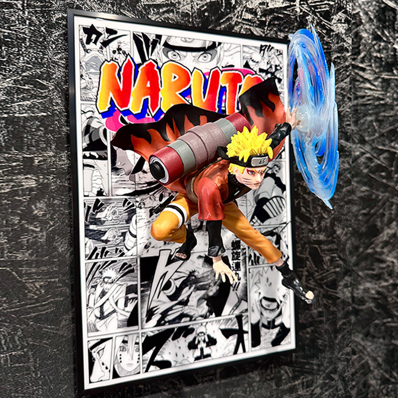 3D Naruto Anime Wall Art