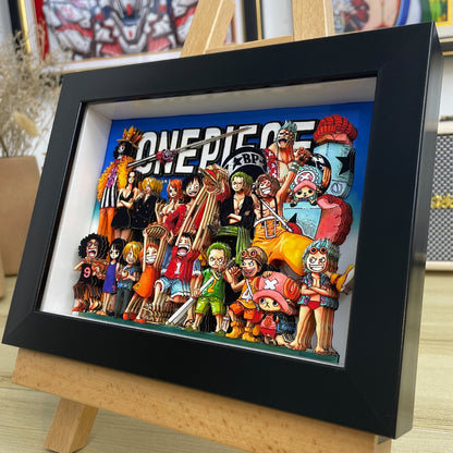 One Piece 3D Straw Hat Crew Figurines & Home Art