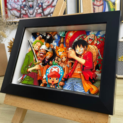 One Piece 3D Straw Hat Crew Figurines & Home Art