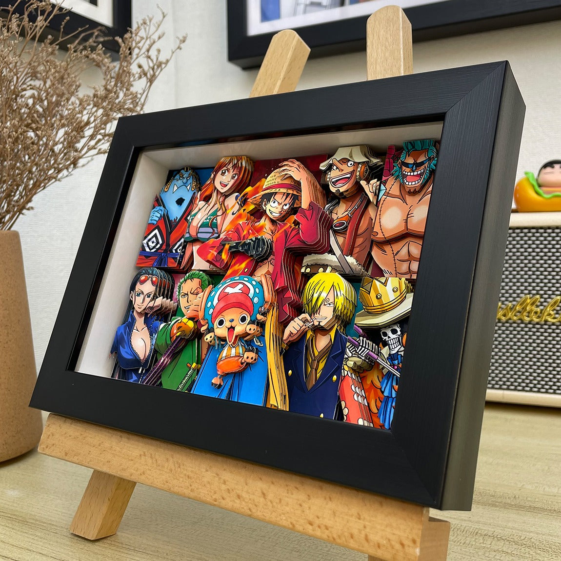 One Piece 3D Straw Hat Crew Figurines & Home Art