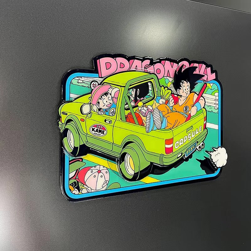 Dragon Ball Z Adventure Van Fridge Magnet