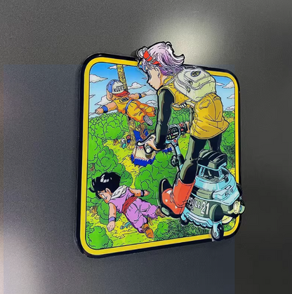 Dragon Ball Z Adventure Van Fridge Magnet