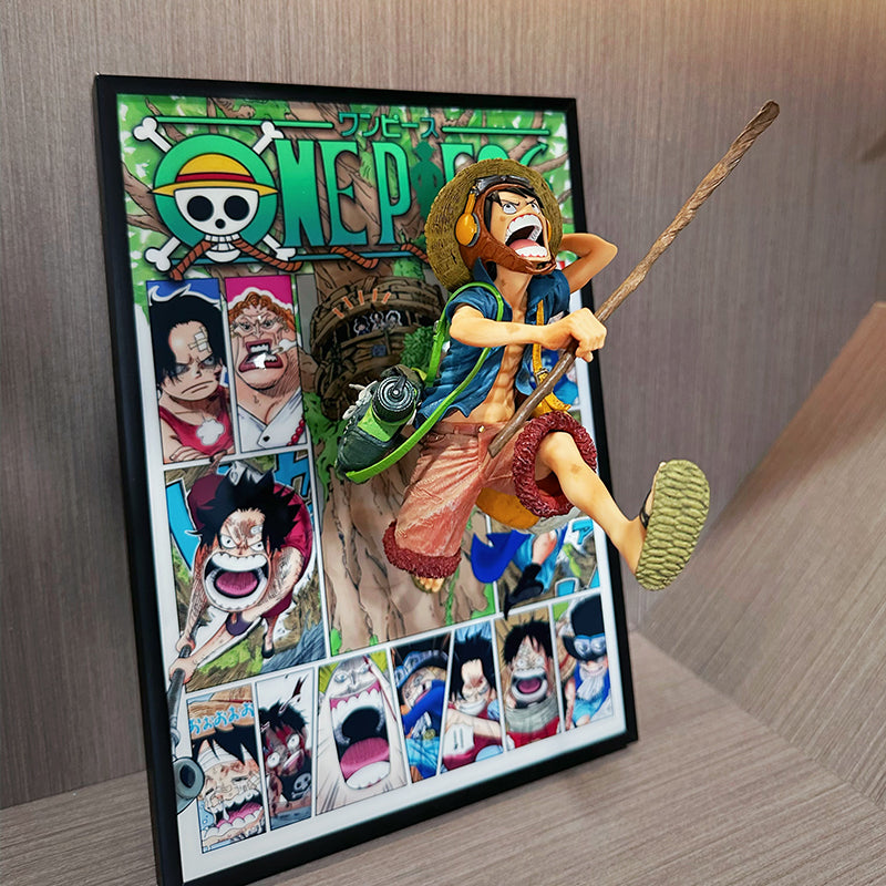 Luffy, Sabo,Ace 3D Anime Art Home Decor