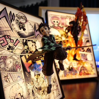 Demon Slayer Tanjiro! 3D Anime Light Painting 23*32cm