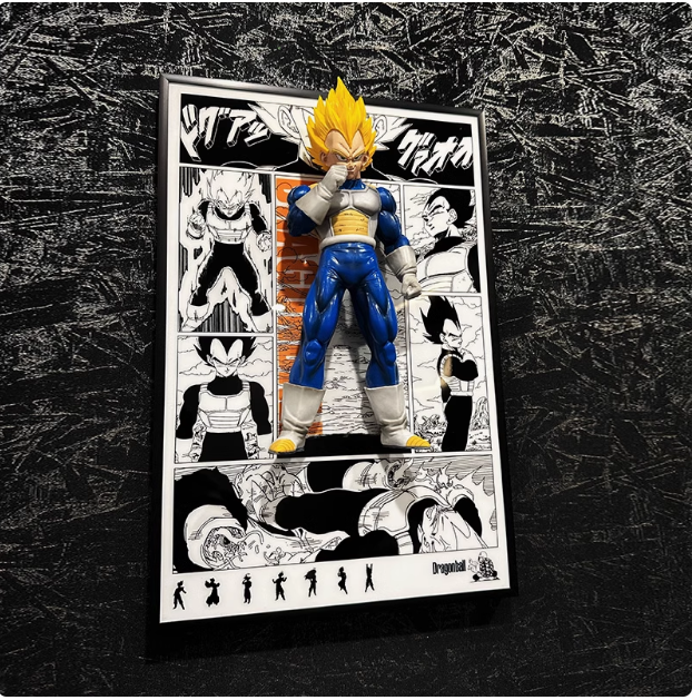 Dragon Ball Z anime 3D painting Goku, Broly,Vegeta,Trunks 27CM*40CM