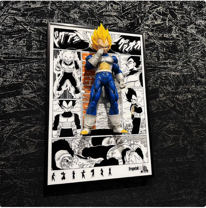 DÉCORATION MURALE 3D WUKONG NUAGE VOLANT MANGA ART 27CM*40CM