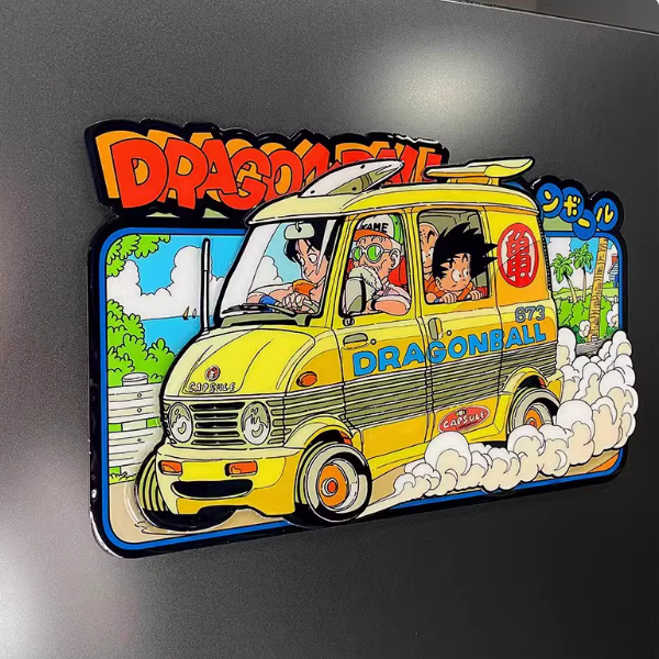 Dragon Ball Z Adventure Van Fridge Magnet