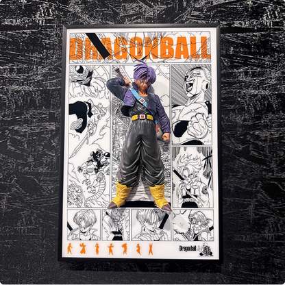 Dragon Ball Z anime 3D painting Goku, Broly,Vegeta,Trunks