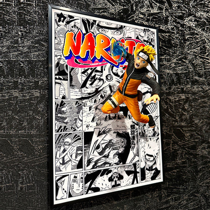 3D Naruto Anime Wall Art