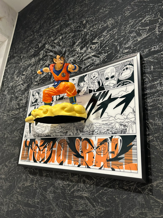 Dragon Ball Z anime 3D painting Goku, Broly,Vegeta,Trunks 27CM*40CM