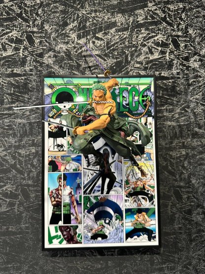 3D ONE PIECE ZORO MANGA ART WALL DECOR 27CM*40CM